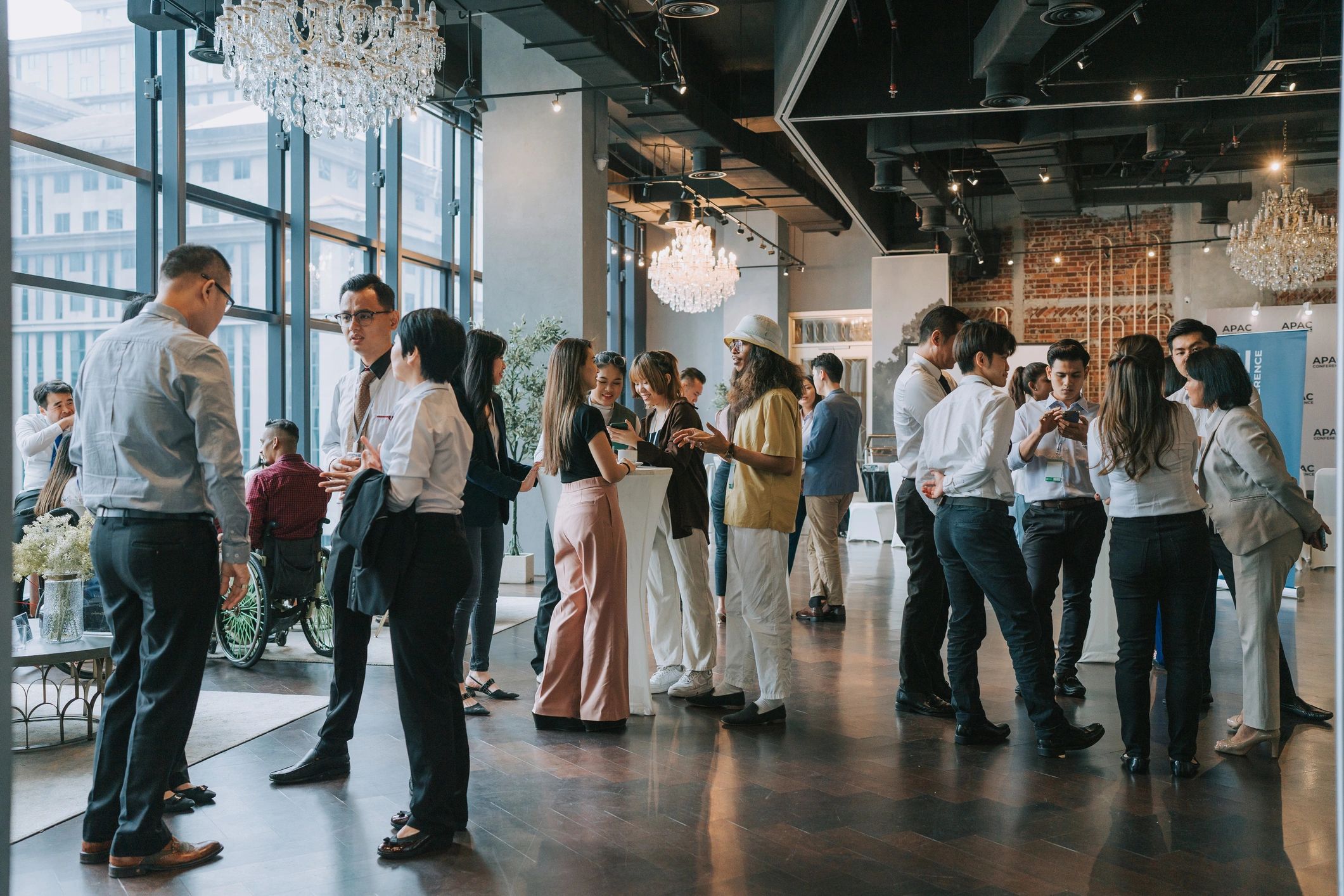 event production team planning corporate wedding